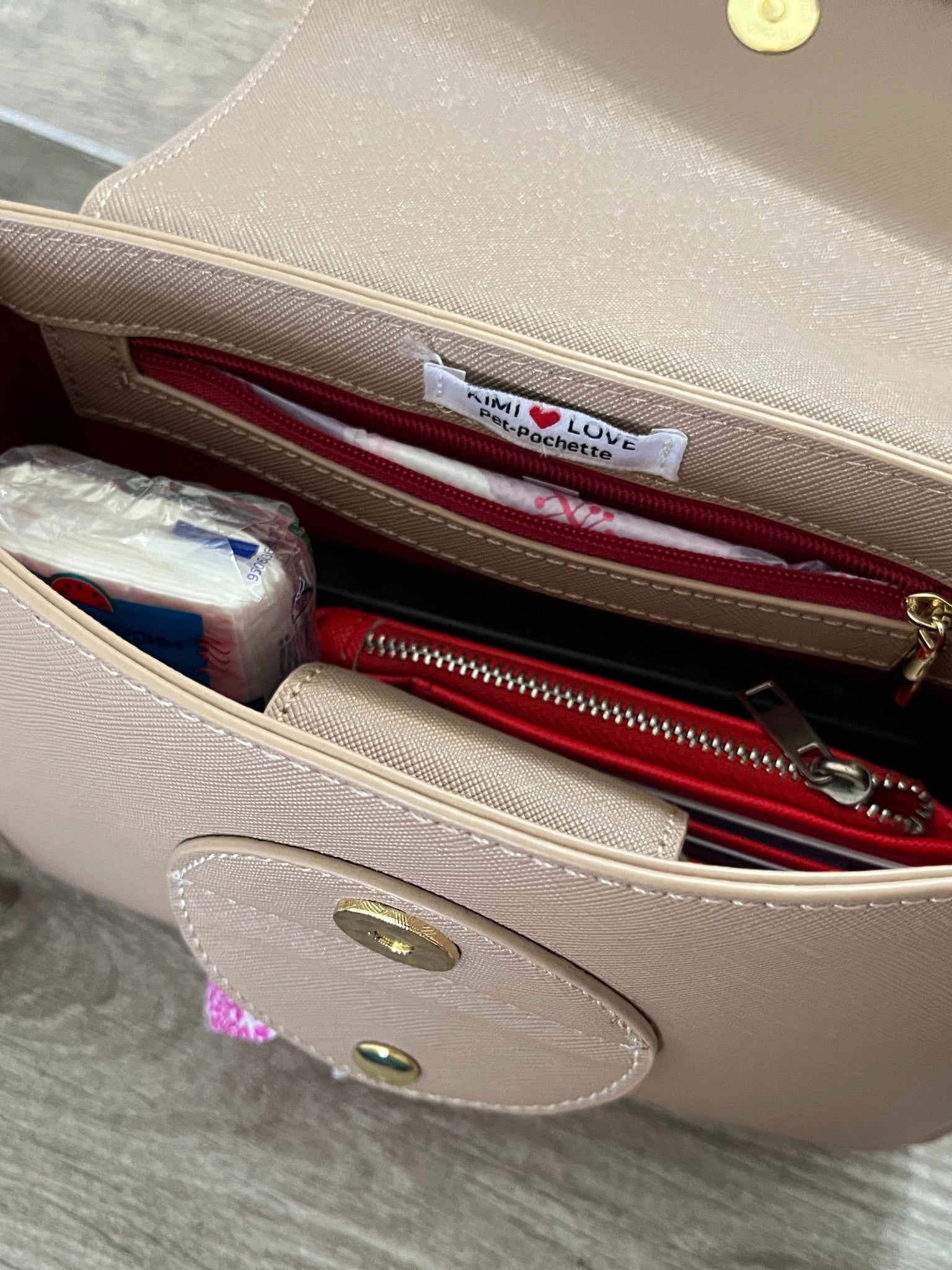 TASCA INTERNA BORSA - TASCA PORTA DOCUMENTI - TASCA CON CHIUSURA ZIP