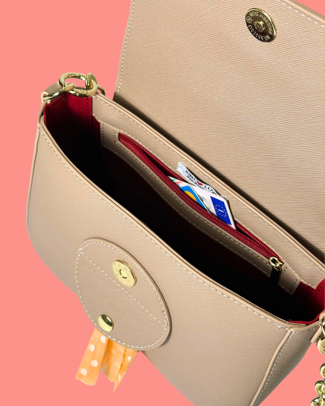TASCA INTERNA BORSA - TASCA PORTA DOCUMENTI - TASCA CON CHIUSURA ZIP