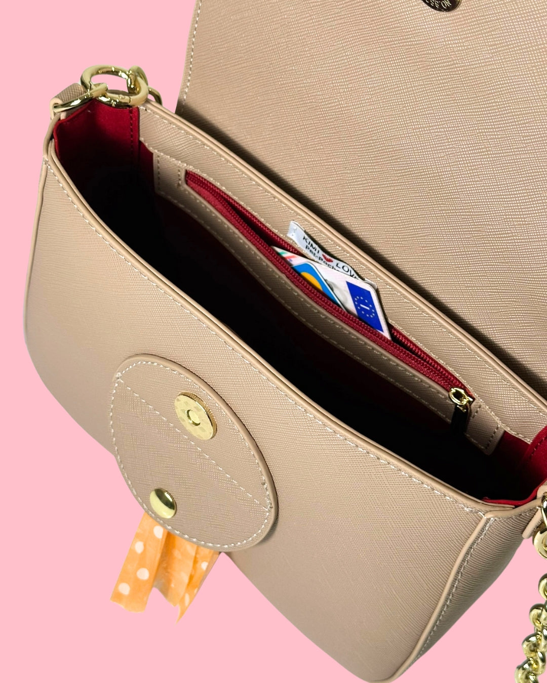 TASCA INTERNA BORSA - TASCA PORTA DOCUMENTI - TASCA CON CHIUSURA ZIP